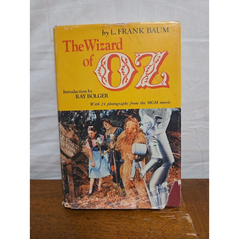 Wizard of Oz, L. Frank Baum 1978 Book Club Edition Bolger Intro HC DJ Movie pics
